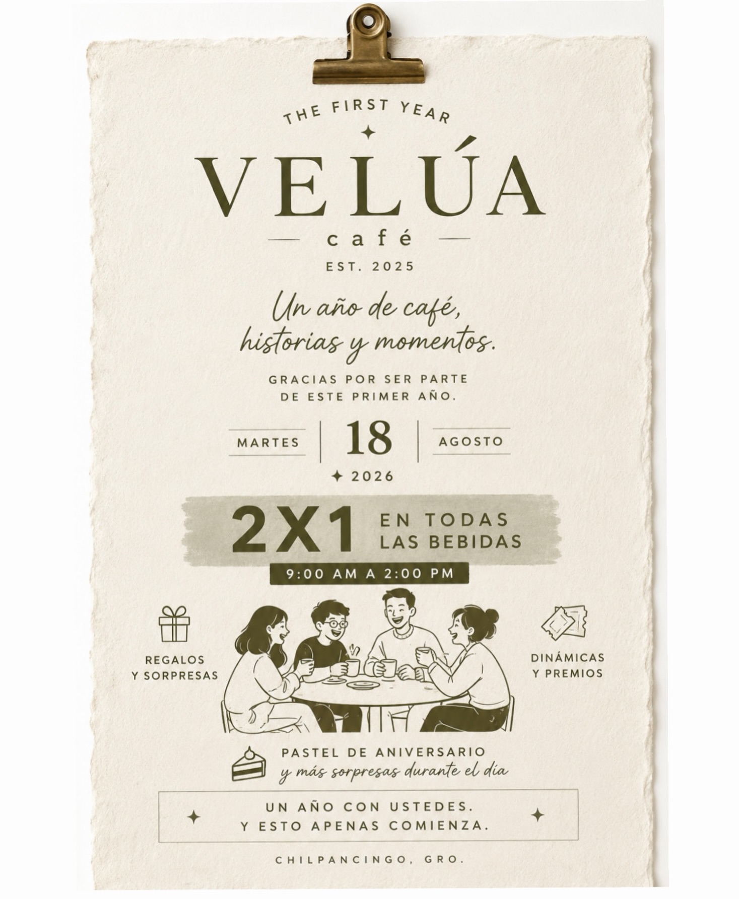 Primer aniversario de Velúa